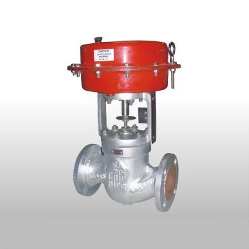 Pneumatic Diaphragm Control Valve - Color: Silver