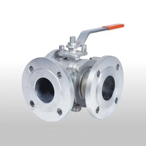 Cw Series 3 Way Ball Valve - Color: Silver