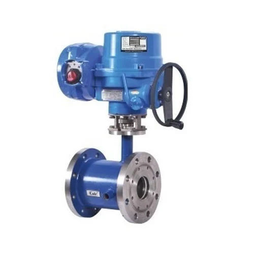 Motorised Jacketed Ball Valve - Color: Blue