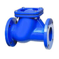 Cast Iron Non Return Valve - 1/4 Inch Valve Size, Blue Color Coated Finish, High Pressure Rating, Water Media Usage, Manual Operation