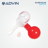 Glass Ellic Bottle - Color: Transparent