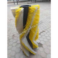 Yellow Pp Road On Sweeper Machine Brush