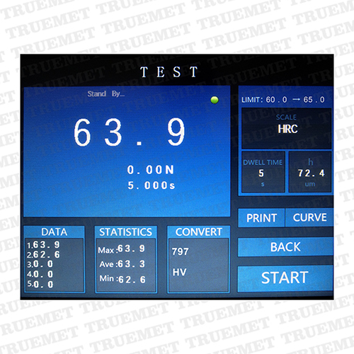Load Cell Based Touch Screen Rockwell/Rockwell Cum Superficial Hardness Tester