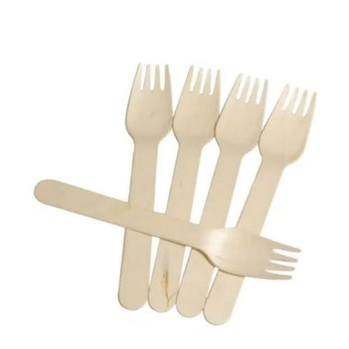 Plastic 16 Cm Wooden Fork