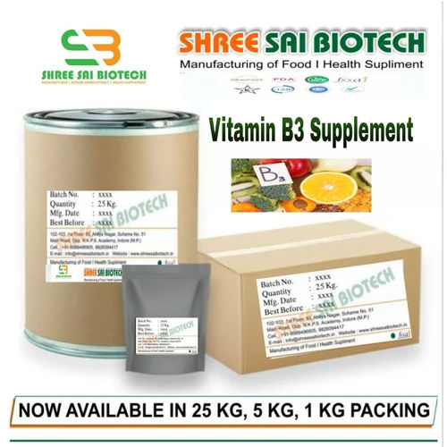 Vitamin B 3 Powder Application: Pharmaceutical Industry