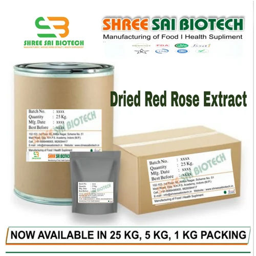 White Dried Red Rose Extract