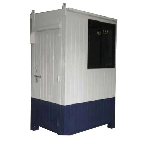 White And Blue Outdoor Security Cabin