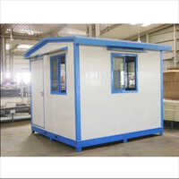 White And Blue Frp Portable Security Cabin