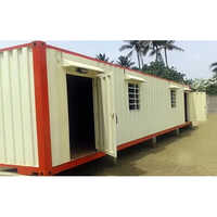 White And Red Prefabricated Porta Cabin