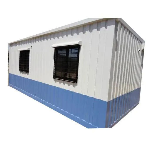 White And Blue Modular Portable Cabin