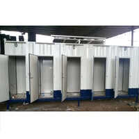 White And Blue Portable Mobile Toilet