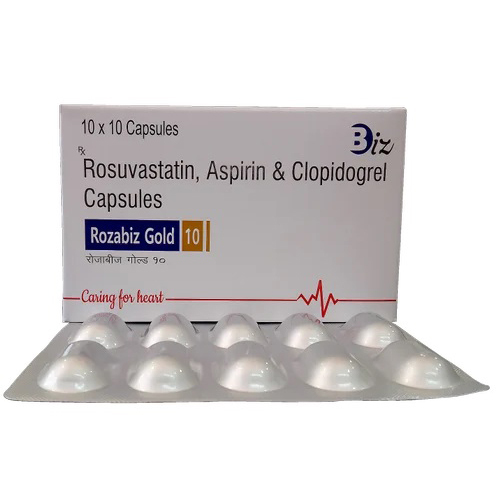 Rosuvastatin 10mg And Clopidogrel 75mg Capsules