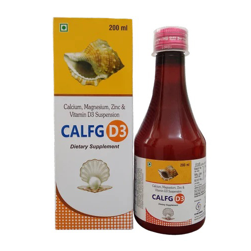 200ml Calcium Magnesium Zinc Vitamin D3 Suspension Syrup