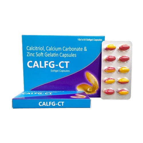 Calcitriol Calcium Carbonate And Zinc Softgel Gelatin Capsules