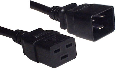 C19 to C20 Male to Female Server Power Extension Cord 1.5 Meter