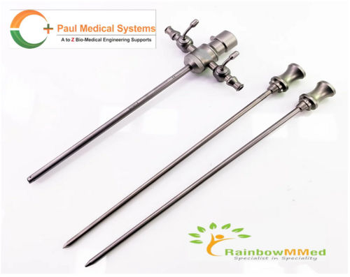 Stainless Steel Arthroscopy Trocar Reusable Stryker Arthroscopy trocar Arthroscopy Sheath Trocar with Obturator