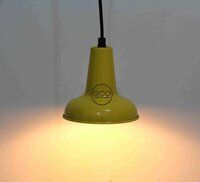 Yellow Restaurant Hanging pendant light in iron customised