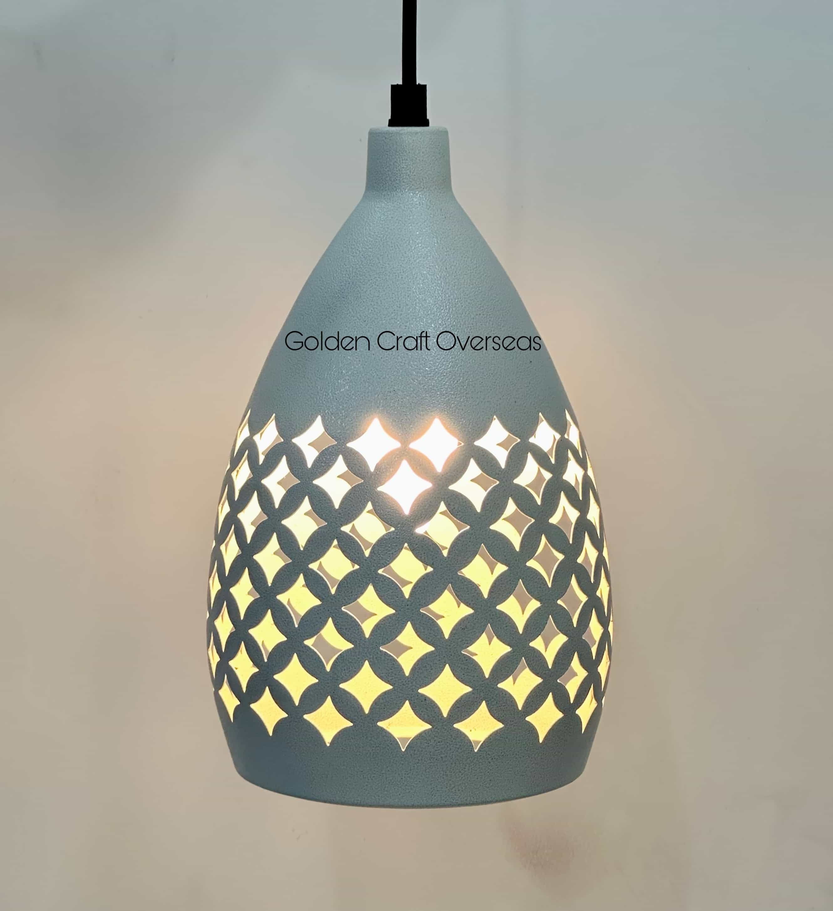 Affordable Hanging Pendant Light in iron with powder coated finish