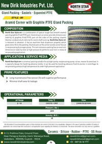Aramid Corner with Graphite PTFE Gland Packing