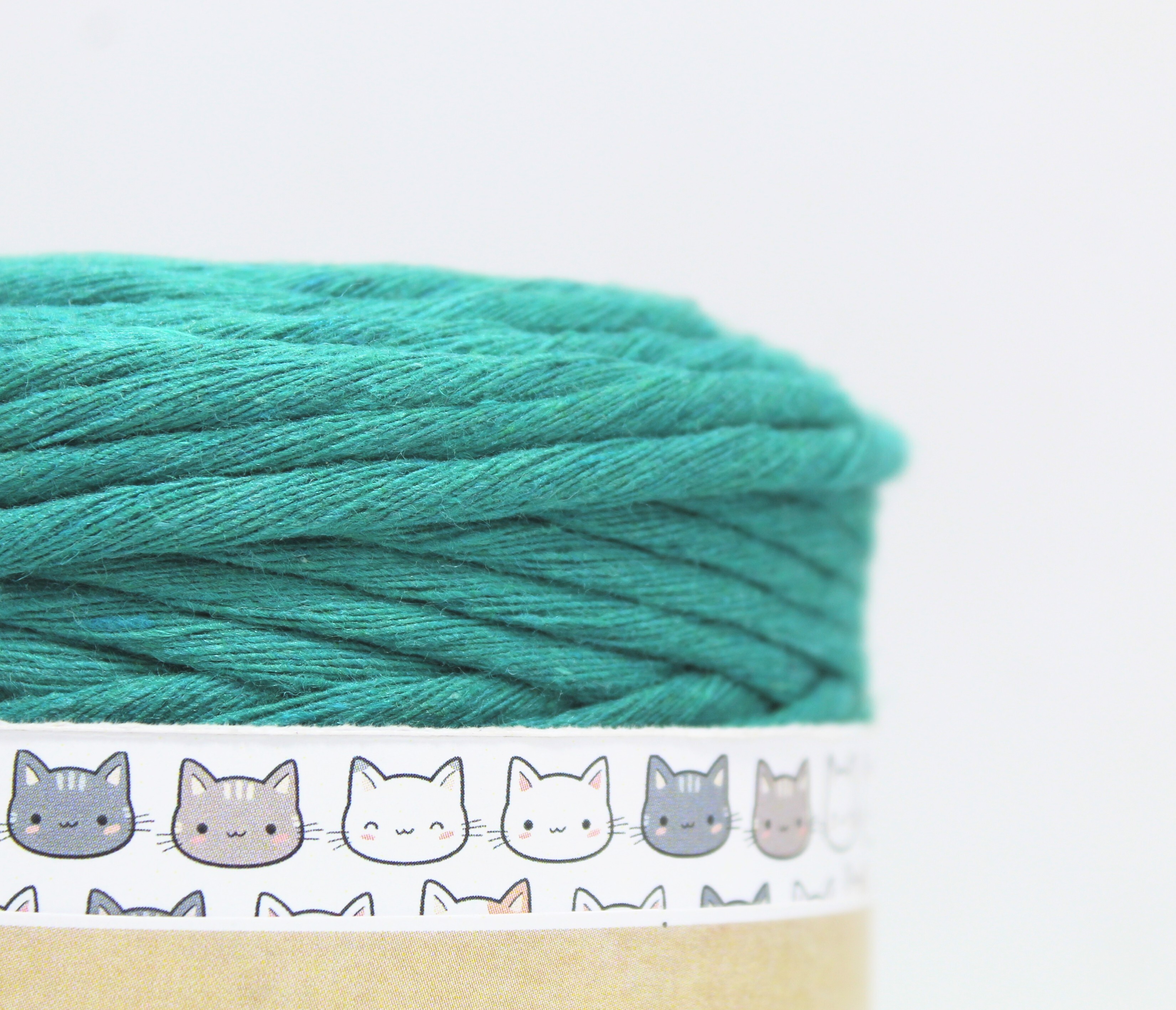Single Macrame Cord Thread for craft - Sea Green