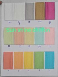 Satin Shiffon Plain Fabric - 100% Satin, Width: 44 Meter, All Colors Available | Quick Dry, Smooth Texture, Machine Washable For Kurti And Dress Use