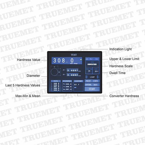 Load Cell Based Touch Screen Digital Brinell Hardness Tester