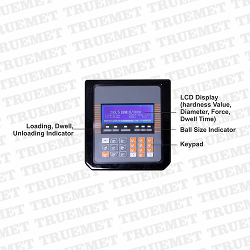 Load cell based digital Brinell hardness tester.