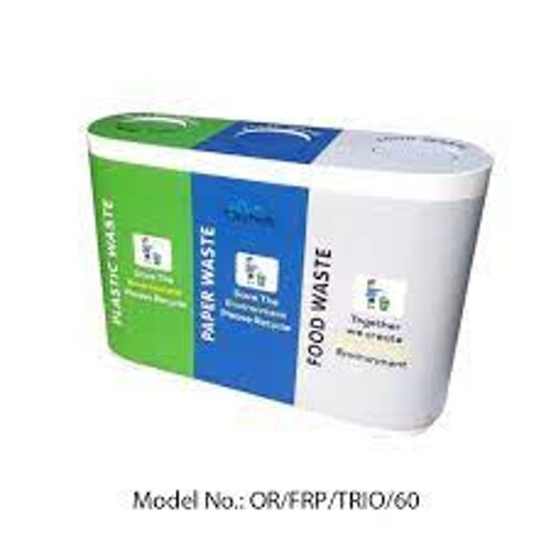 Stainless Steel Trio Dustbin OR/SS-202/ TRIO/70