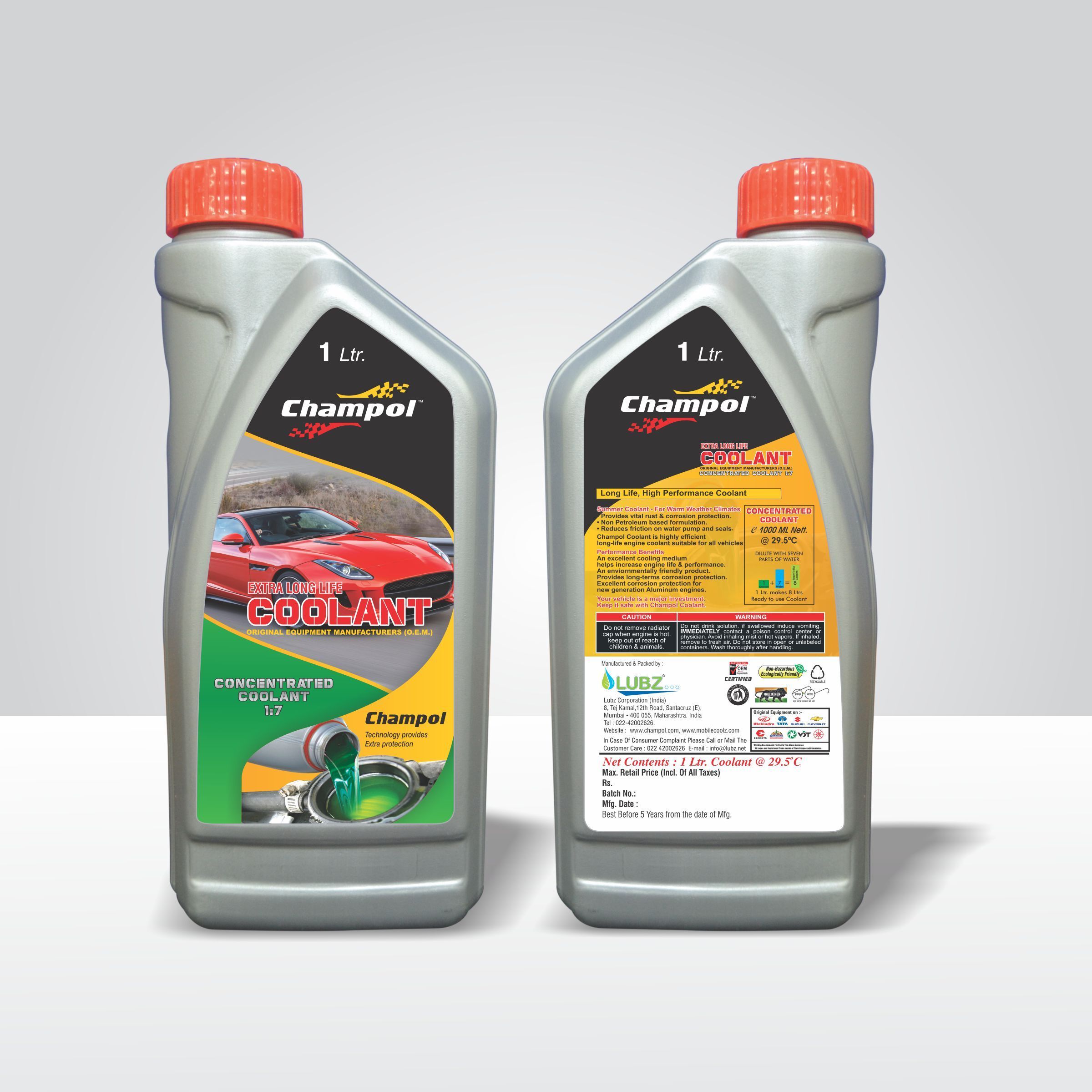 Champol Radiator Coolant 1:7/ 1:3/ RTU ( 1Ltr/3Ltr/5Ltr )