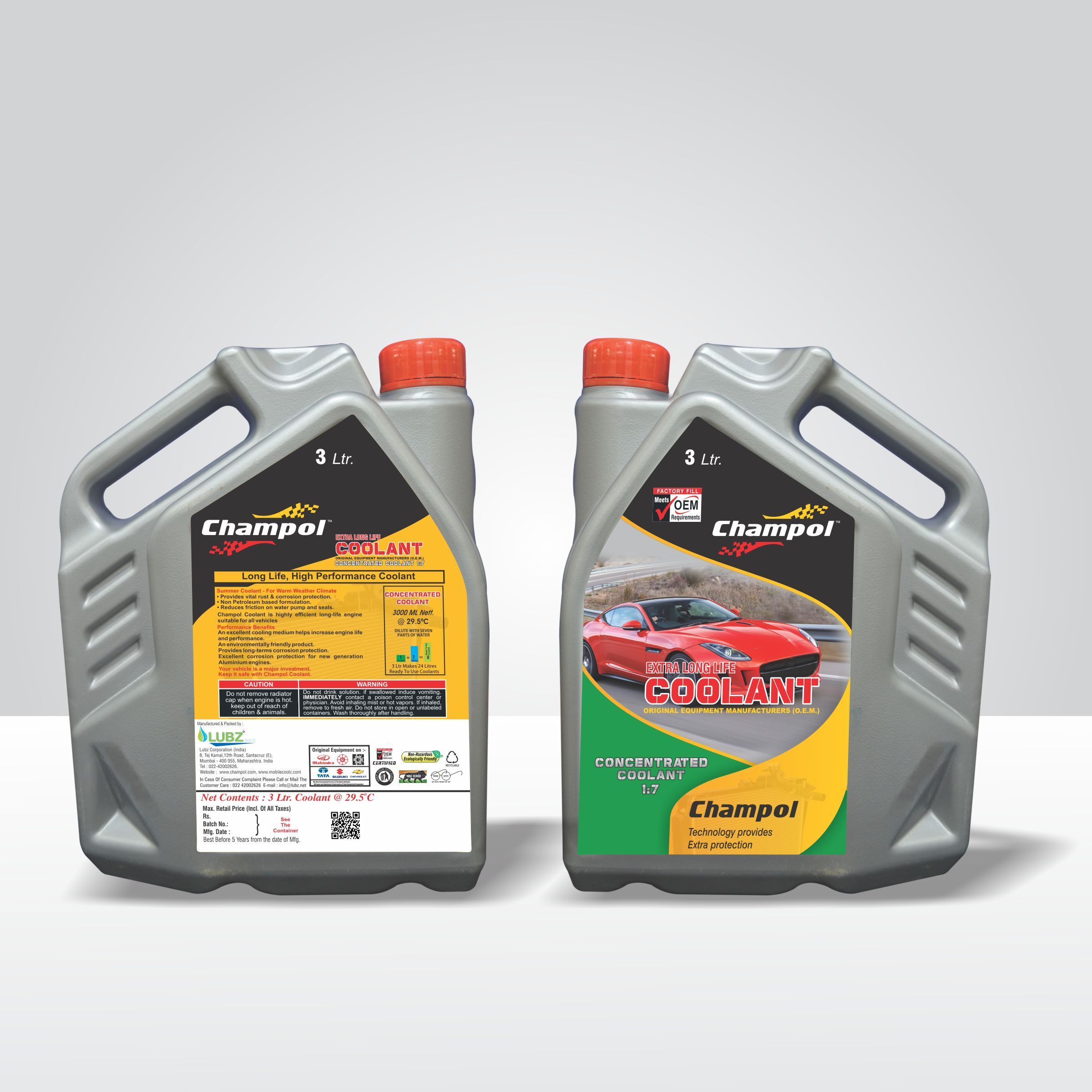 Champol Radiator Coolant 1:7/ 1:3/ RTU ( 1Ltr/3Ltr/5Ltr )