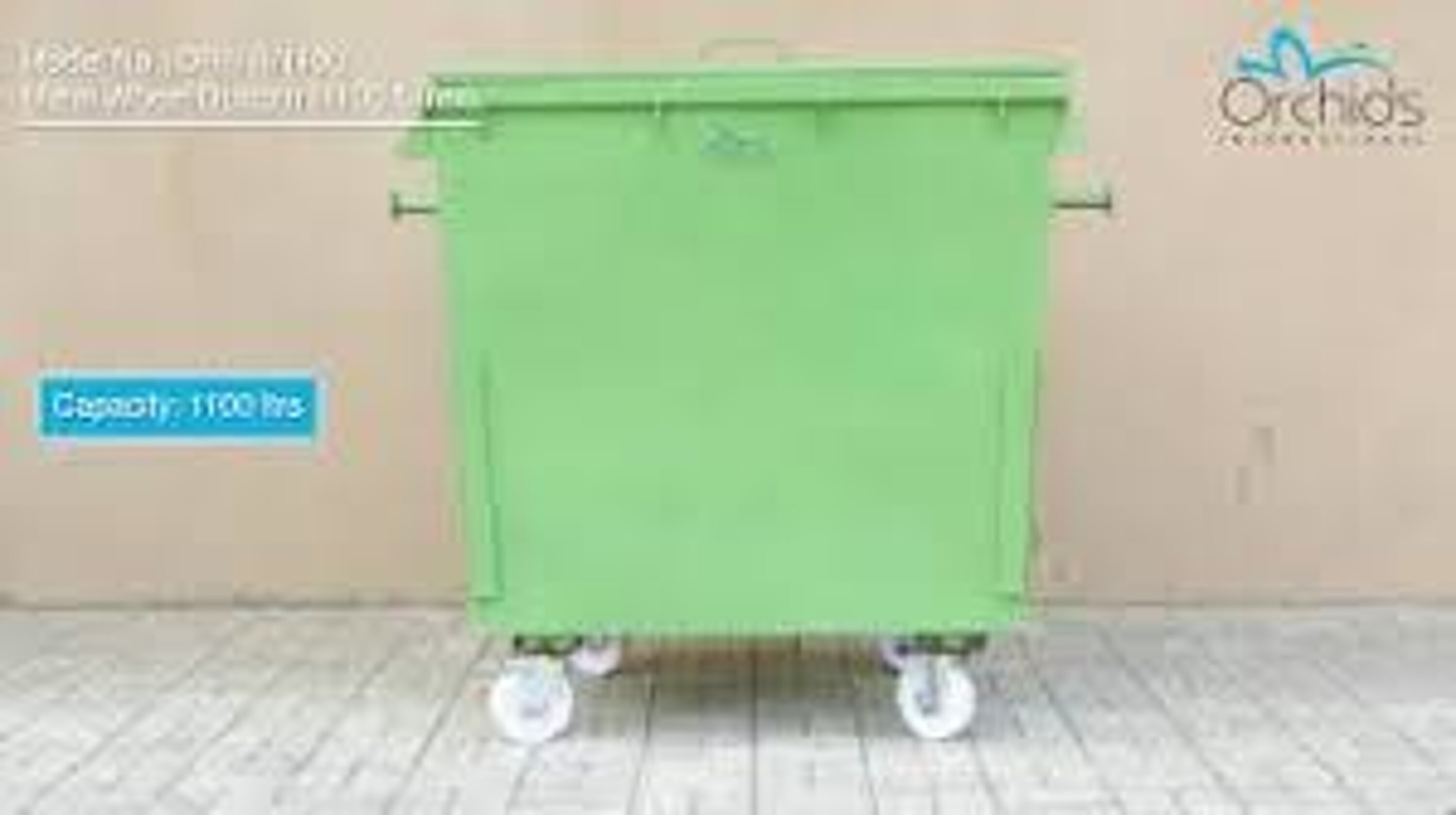 Metal Wheel Dustbin (1100 Liters) OR/METAL/ 1100/A