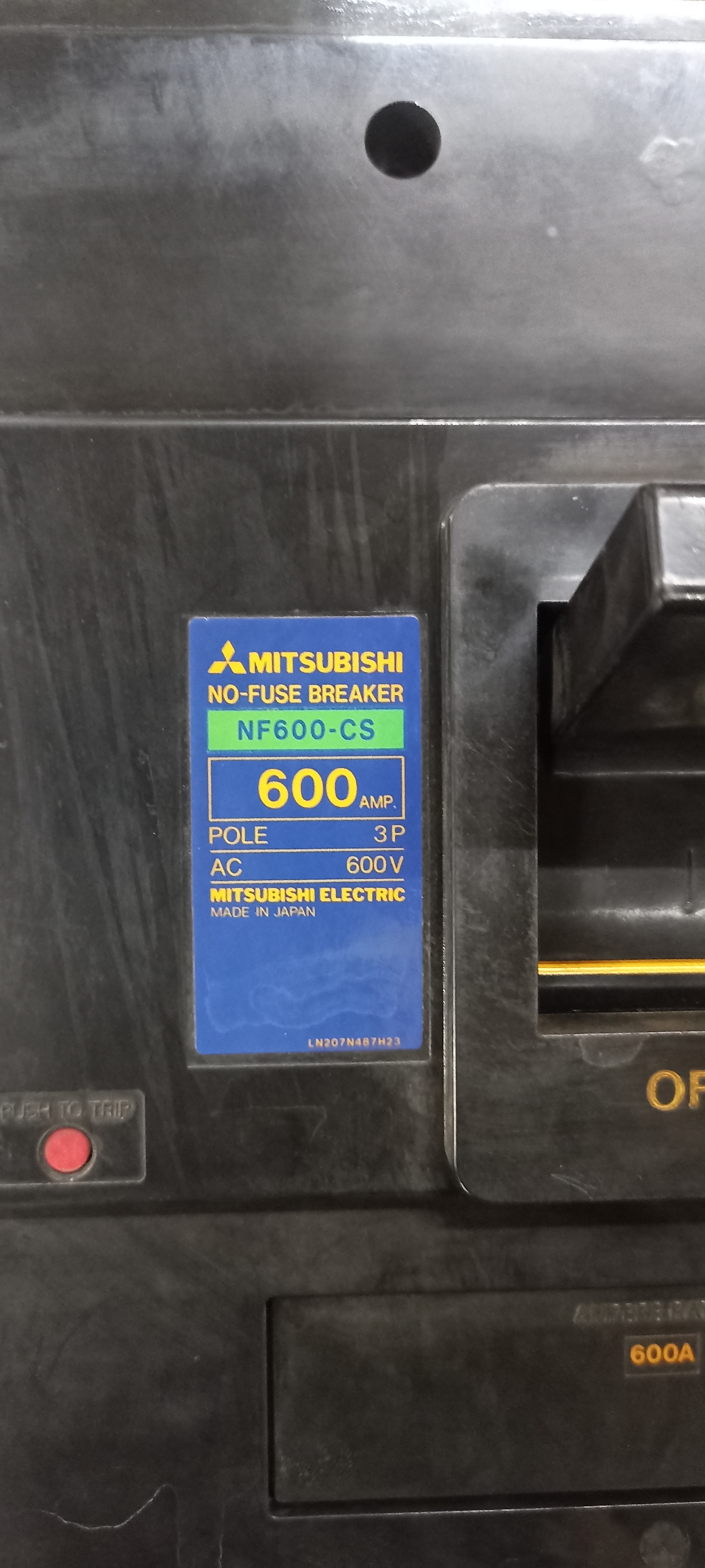 MITSUBISHI (NF600-CS) 600A 3P MCCB