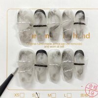 Luxury Quality Handmade Press-On Nails With Nail Polish Step By Step