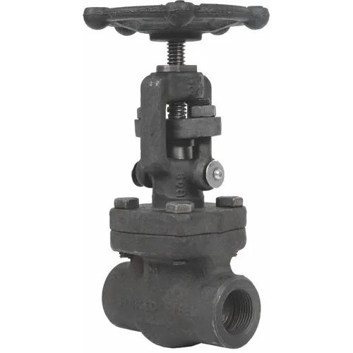 Elongate Black Forged Steel Globe Valve