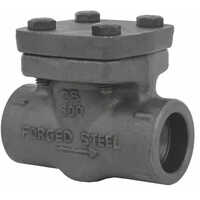 Forged Steel Check Valve - 15mm Elongated Shape, Black Color | Corrosion Resistant, Easy To Install, Ideal For Industrial & Commercial Use