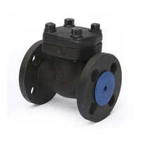 Forged Steel Flange End Check Valve - 15mm Size, Black Finish , Corrosion-resistant Design For Industrial & Commercial Applications