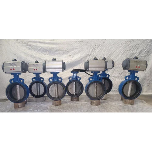 Blue-Black Alloy Butterfly Valve