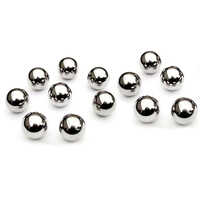 302 Stainless Steel Ball - SS302 Grade, Smooth Plated Finish, Silver Color, Various Sizes Available