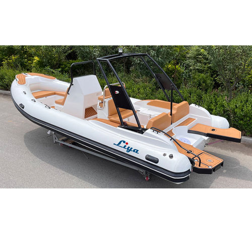 Liya 6.6m hypalon pvc inflatable fishing boats motor yacht