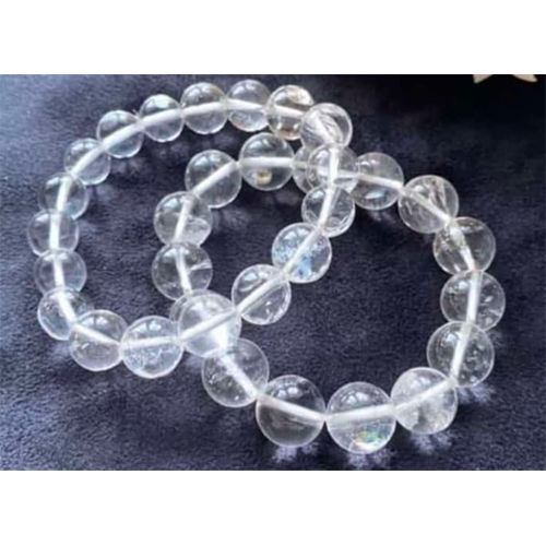 Round Clear Quartz Bracelet