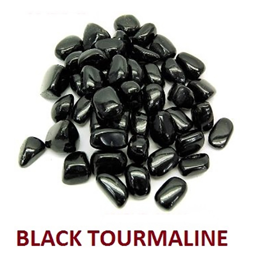 Black tourmaline tumble