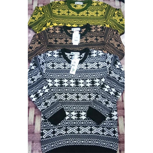 Multicolor Mens Sweater