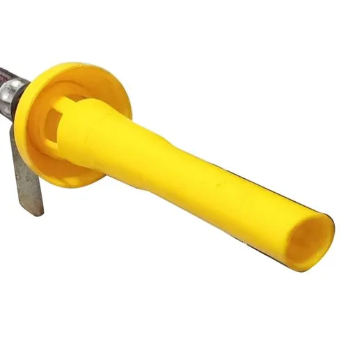 Fire Extinguisher Mechanical Gun - Yellow Plastic, Cylindrical Steel Tank With Dome Top, Pressurized Spray Operation For Effective Fire Suppression