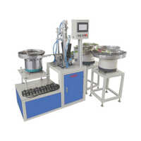 Blue & White Cloth Clip Assembling Machine
