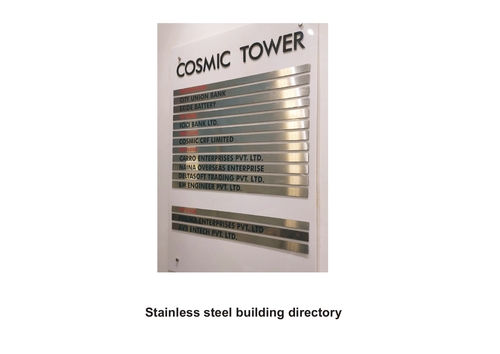 Stainless Steel Building Directory