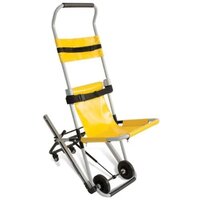 Evacuation Chairs - Aluminum & Nylon , 40x25x35 In, Yellow - 300 Lbs Capacity, Folding Frame, 3-inch Wheel Diameter For Safe Evacuations