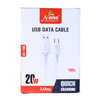 20W 3.4Amp 1 Mtr USB Data Cable