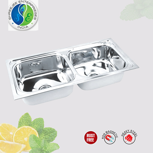 Oval Double Bowl Sink - Installation Type: Wall Mounted