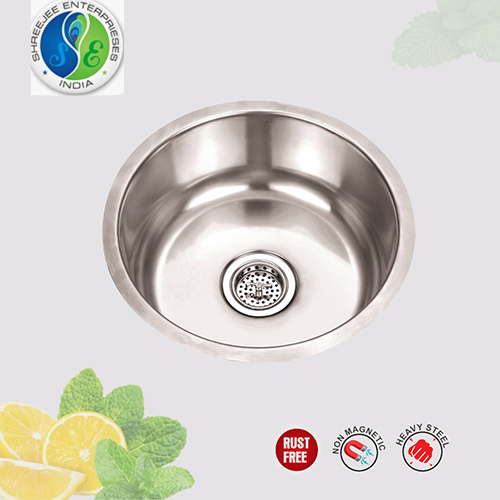 Single Bowl Round Sink - Color: Grey