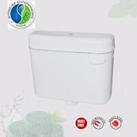 Ts-904-fc Platina Slim Side Push Pvc Flushing Cistern - Color: White / Ivory